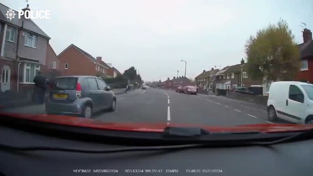 Watch as Doncaster man crashes his car into a shop before fleeing the scene