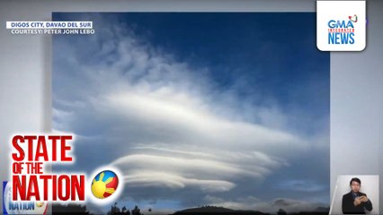Cloud formation na hugis U.F.O., namataan malapit sa Mt. Apo | SONA