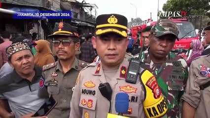 Olah TKP Kebakaran di Kemayoran, Polisi Sebut Tidak Ada Korban Jiwa