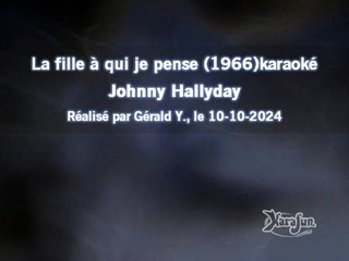 Johnny Hallyday_La fille à qui je pense (1966)karaoké