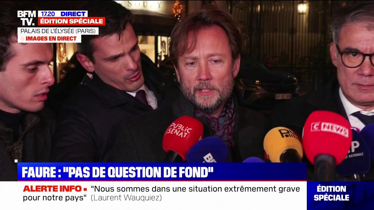 Consultations à l'Élysée: "Le changement doit s'incarner dans un Premier ministre de gauche ouvert au compromis", affirme Boris Vallaud (PS)