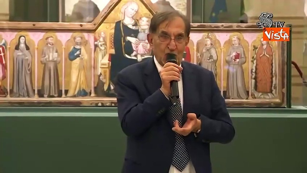 La Russa inaugura la mostra ?San Francesco, tra Cimabue e Perugino? nella Biblioteca del Senato