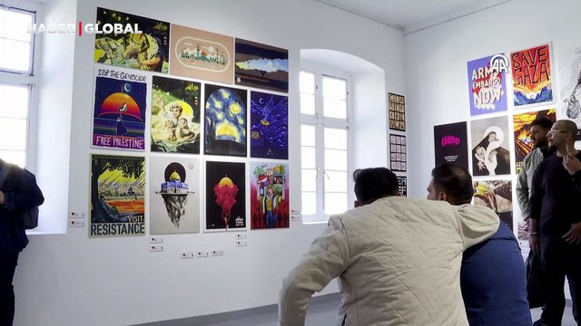 Bağdat'ta, Gazze halkıyla dayanışma amaçlı resim sergisi