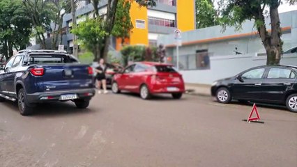 Acidente entre Corolla e HB20 é registrado no Centro