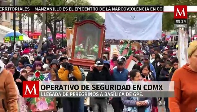 SSC despliega a más de 6 mil policías por llegada de peregrinos a la Basílica de Guadalupe en CdMx