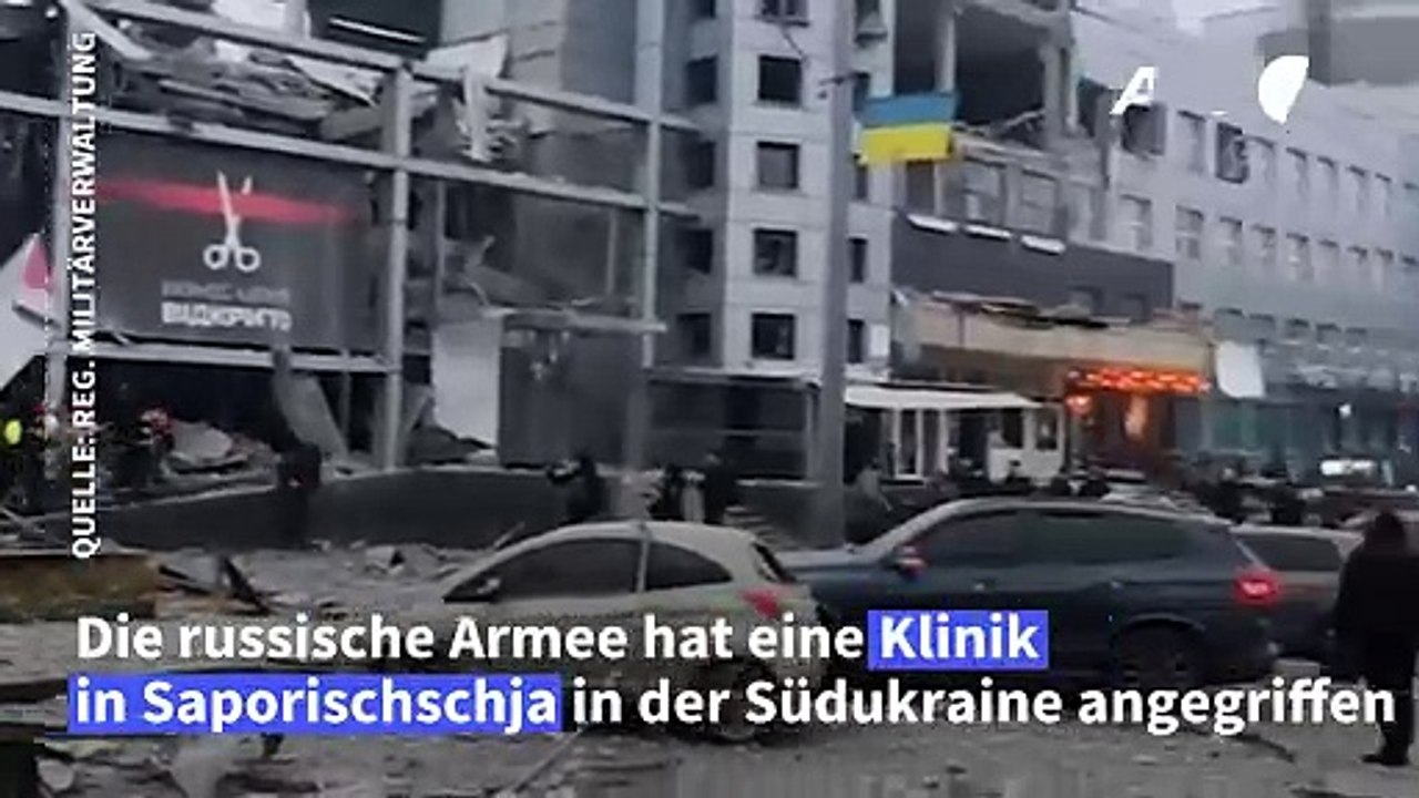 Ukraine: Tote bei russischem Angriff auf Klinik in Saporischschja