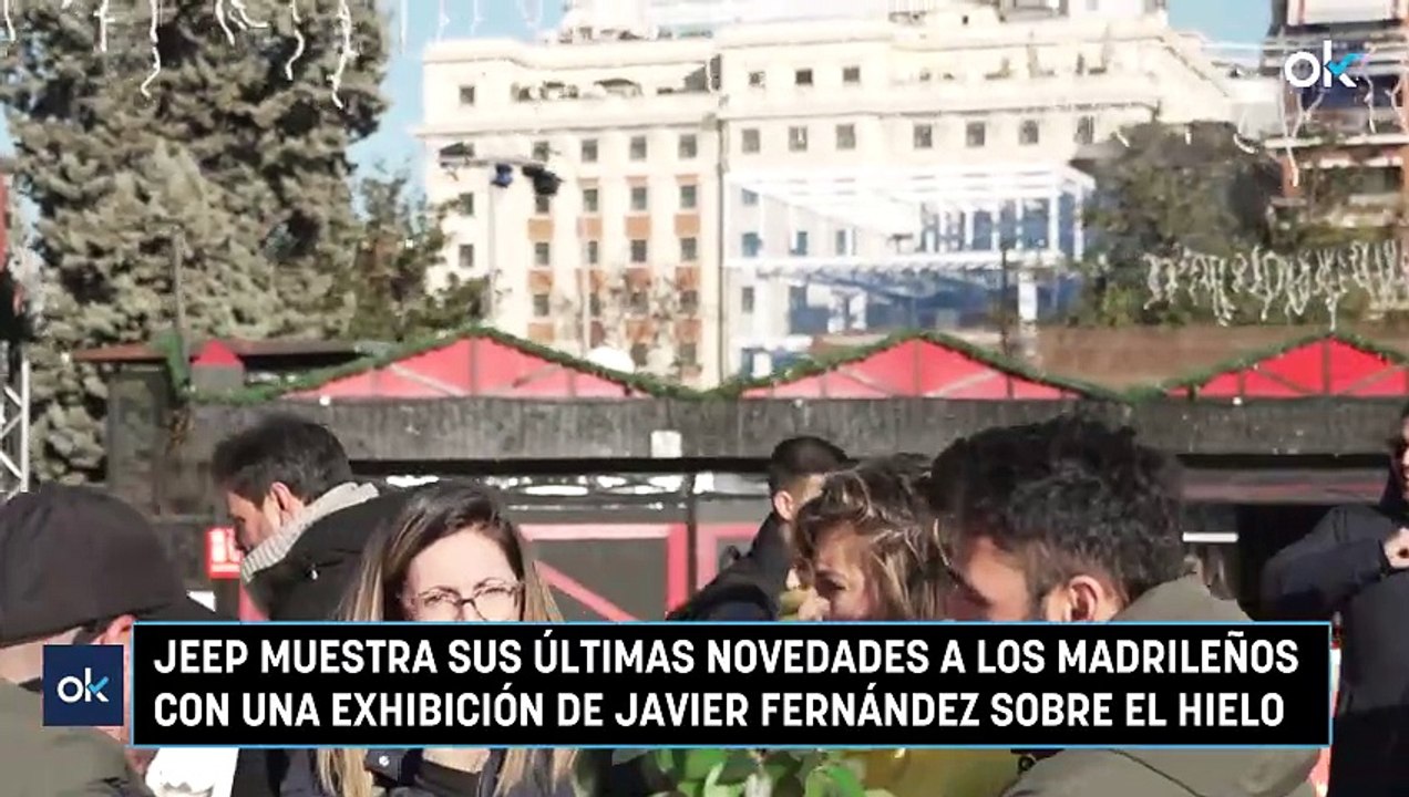 Jeep muestra sus últimas novedades a los madrileños con una exhibición de Javier Fernández sobre el hielo