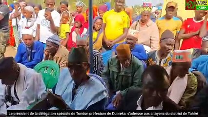 Le président de la délégation spéciale de Tondon lance un appel aussi uns et aux d