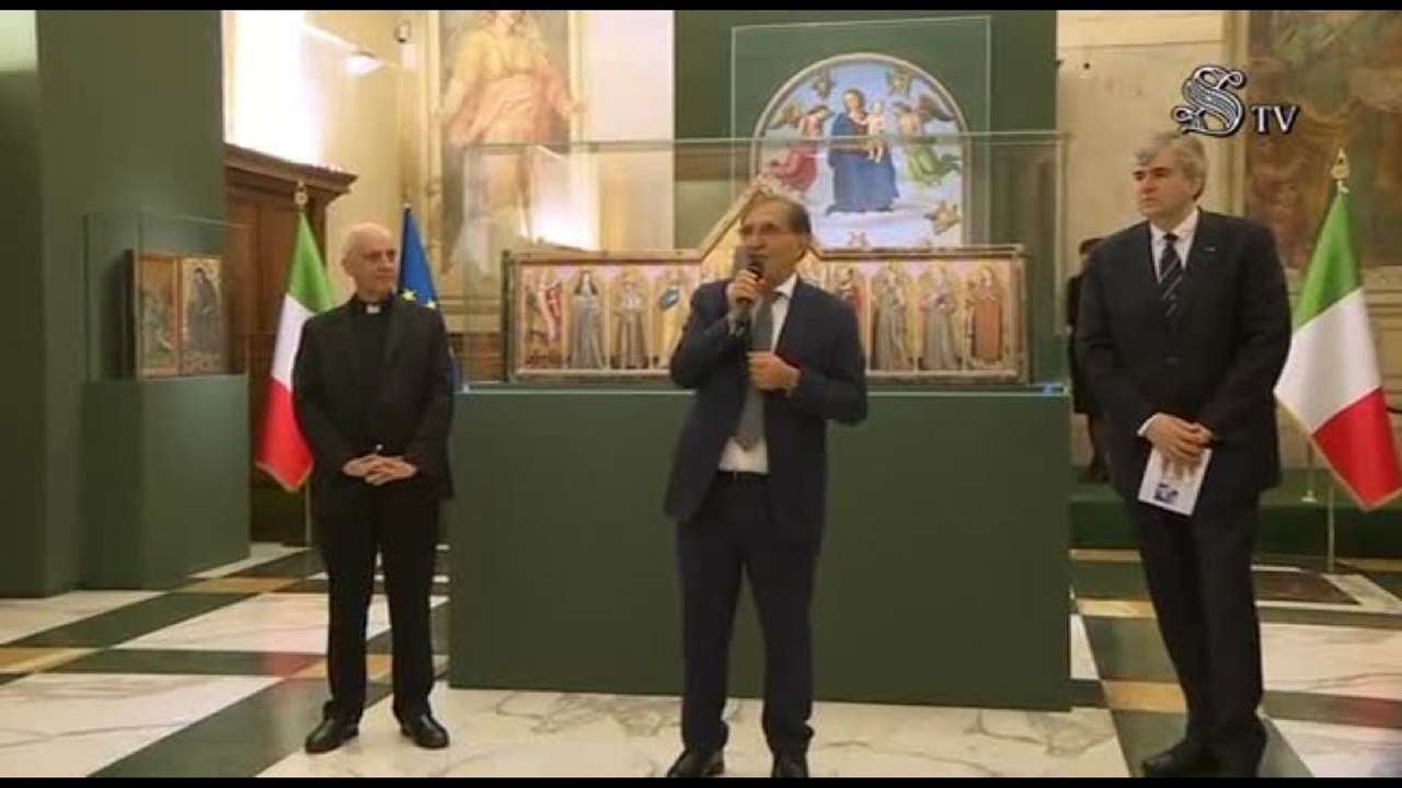 La Russa inaugura la mostra "San Francesco, tra Cimabue e Perugino"