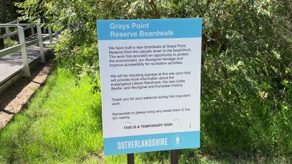 New Grays Point Reserve boardwalk