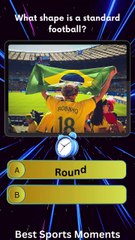 What shape is a standard football