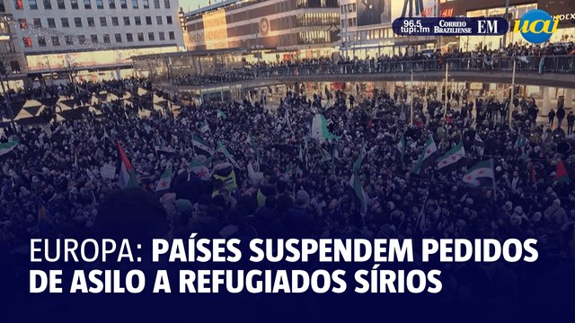 Países europeus suspendem pedidos de asilo de refugiados sírios após queda de Assad