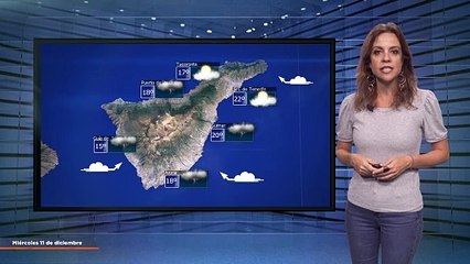 La previsión del tiempo en Canarias para el 11 de diciembre de 2024, en Atlántico Televisión.