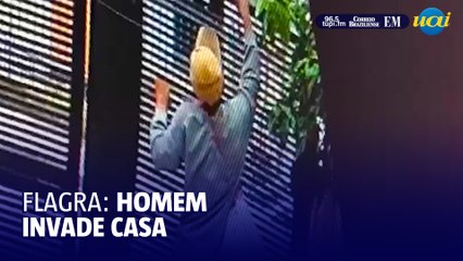 Homem é flagrado invadindo casa no Bairro Colégio Batista, em BH