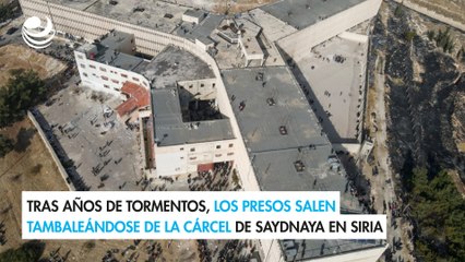 Tras años de tormentos, los presos salen tambaleándose de la cárcel de Saydnaya en Siria