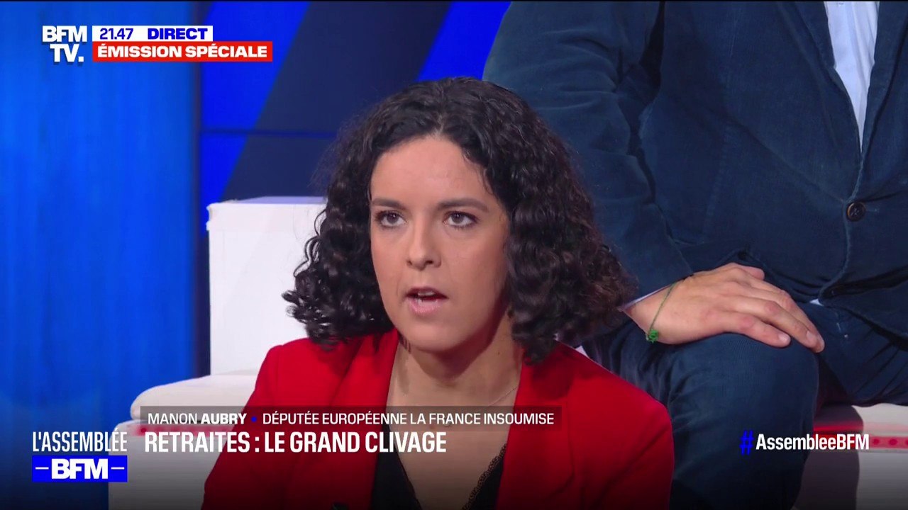 Réforme des retraites: Manon Aubry (LFI) dénonce le comportement "d'un camp macroniste retranché à l'Élysée" qui "bloque la démocratie"