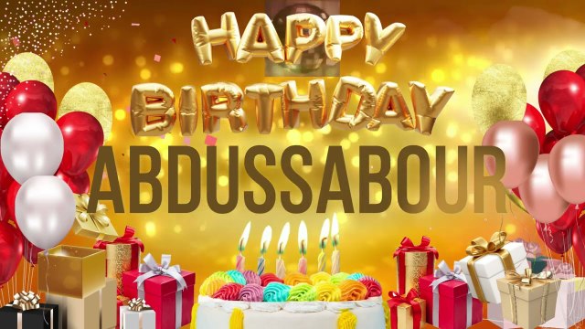 ABDUS SABOUR - Happy Birthday Abdus Sabour