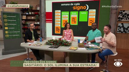 PREVISÃO SEMANAL: Veja horóscopo de 08/12 a 14/12 para o SIGNO DE SAGITÁRIO | Melhor da Tarde