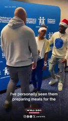 Detroit Lions players pay a visit to Children's Hospital of Michigan