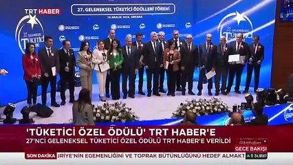 Tüketici özel ödülü TRT Haber'e