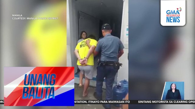 2 lalaki, sinita dahil tampered ang plaka ng dala nilang motorsiklo; sinubukan pang tumakas | Unang Balita
