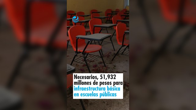 Necesarios, 51,932 millones de pesos para infraestructura básica en escuelas públicas