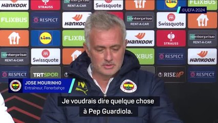 Fenerbahçe - Mourinho : "Je n'ai rien contre Guardiola"