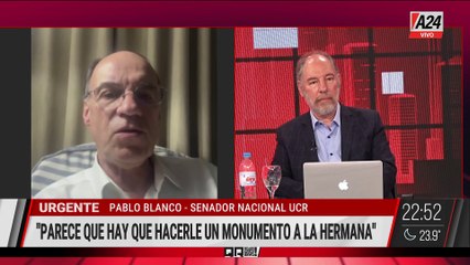 📢REPERCUSIONES DE LA CADENA NACIONAL: "VIVO EN UN PAÍS DIFERENTE", senador Blanco