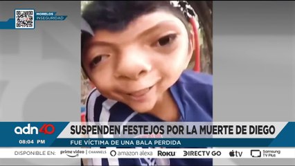 Suspenden festejos decembrinos por la muerte de Diego, fue víctima de una bala perdida