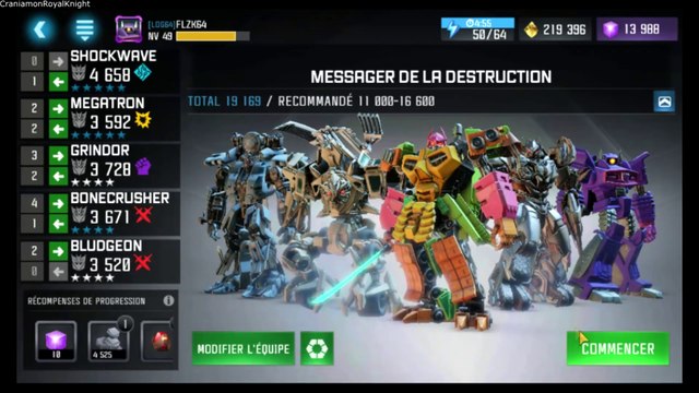 Transformers Forgés d'Acier (Walkthrough FR) épisode 99: Messager de la destruction