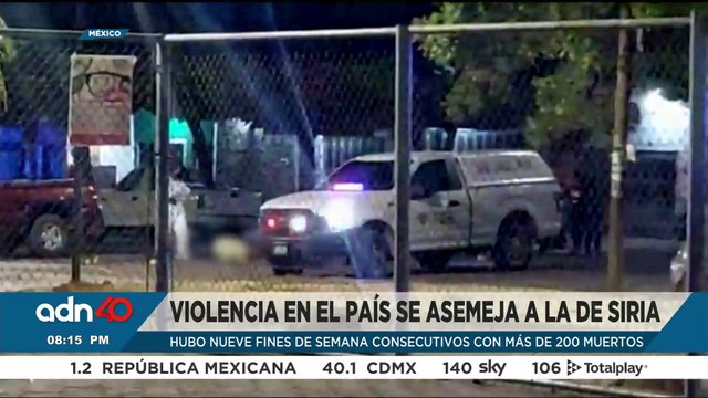 Violencia en el país se asemeja a la de Siria; hubo nueve fines de semanas con más de 200 muertos