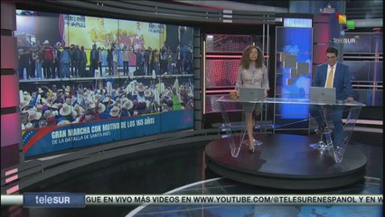 Pdte. Nicolás Maduro lidera movilización de la Batalla de Santa Inés
