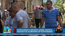 Nutricionista advierte sobre ingesta excesiva de alimentos durante festividades navideñas