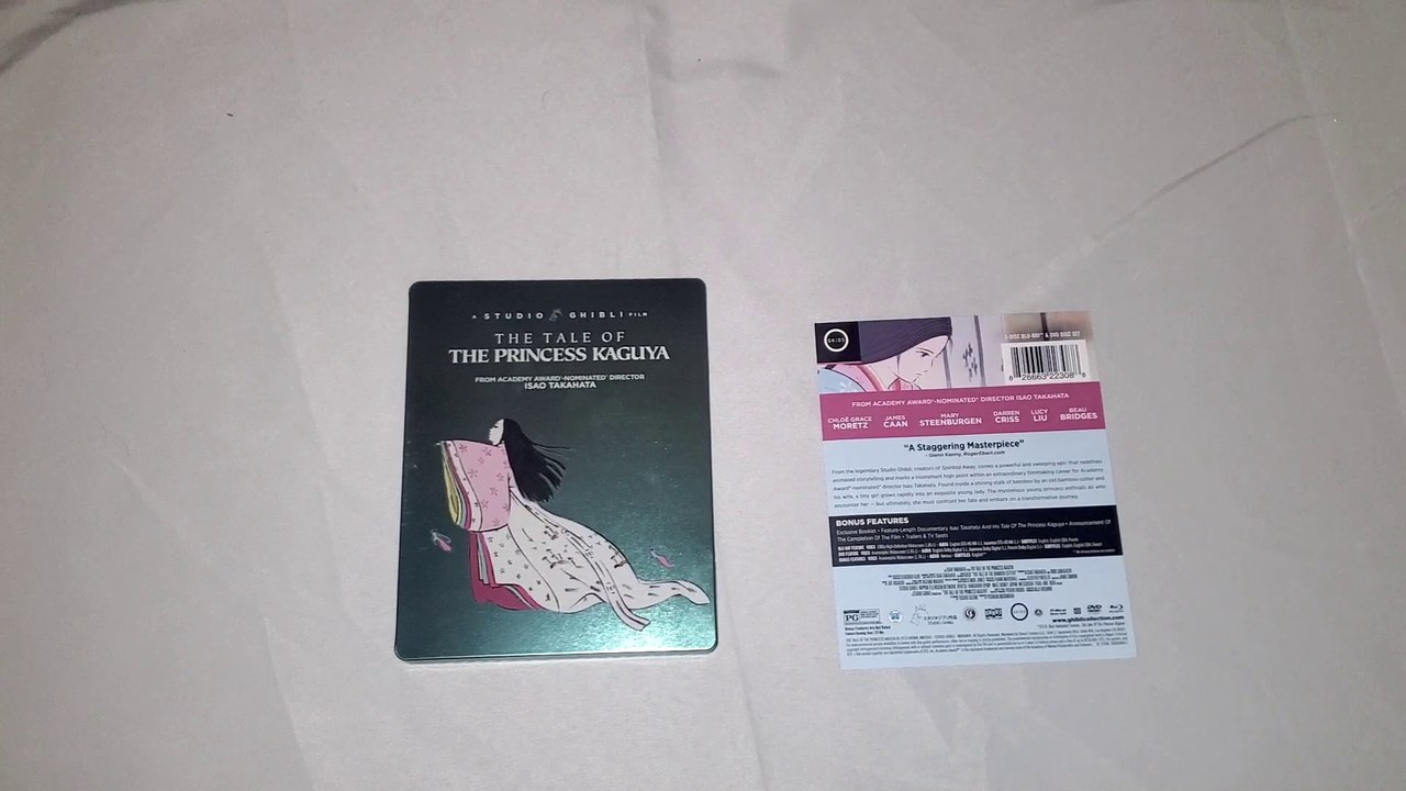 The Tale of The Princess Kaguya Blu-Ray/DVD Steelbook Unboxing