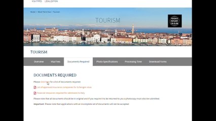 ITALY VISIT VISA ONLINE APPLICATION STEP BY STEP