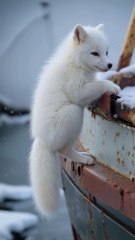This little fox is really naughty! #wildlife animals #Arctic fox #cuteanimals