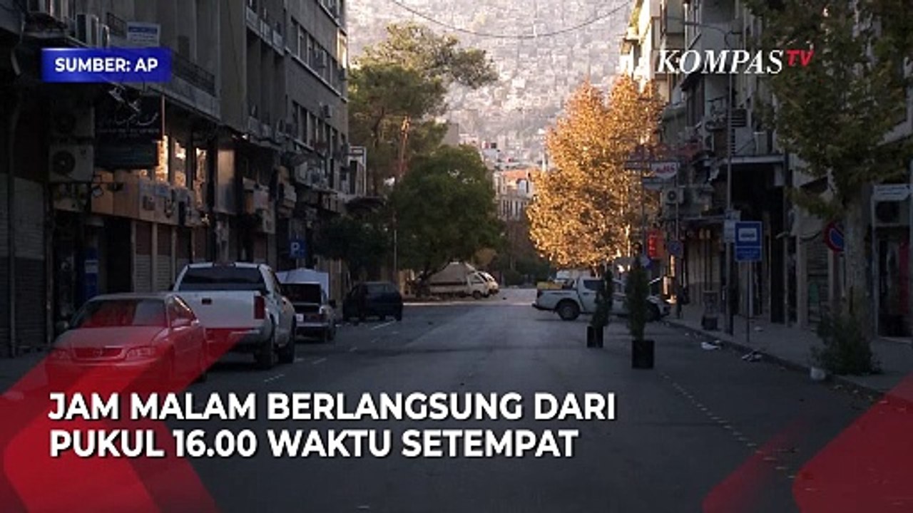 Begini Kondisi Damaskus Suriah Saat Diberlakukan Jam Malam