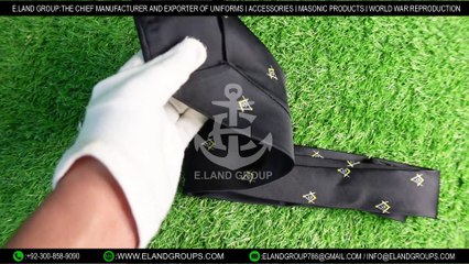 Masonic Regalia Craft Masons Silk Tie, Masonic Tie, Masonic Regalia Silk Tie,