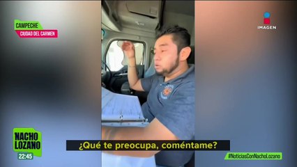 Empresa respalda a trailero que sufrió accidente en Ciudad del Carmen