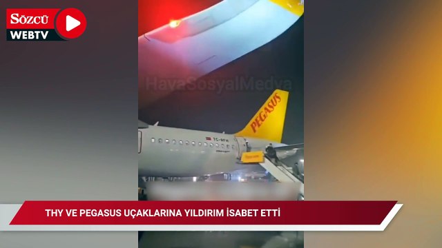 Hem THY hem de Pegasus uçağına yıldırım düştü! Pilottan yıldırım sonrası anons