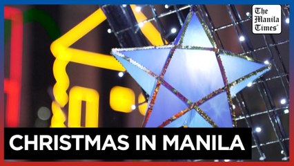 Manila lights up for Christmas as festive season begins