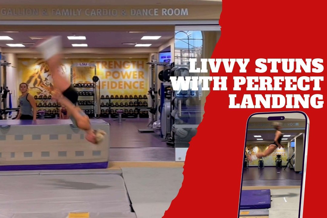 Livvy Dunne turns heads in gymnastics showdown with unexpected perfect landing ending