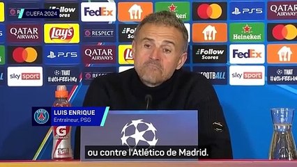 Enrique : "Un match moins bon que contre le PSV et l'Atlético"