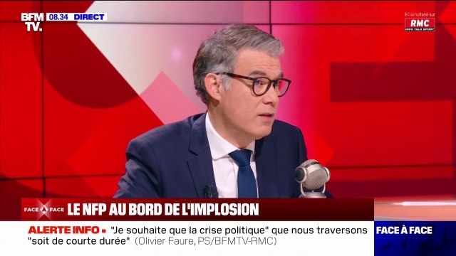 Futur gouvernement: Olivier Faure (PS) appelle à ne pas passer son temps à dire non
