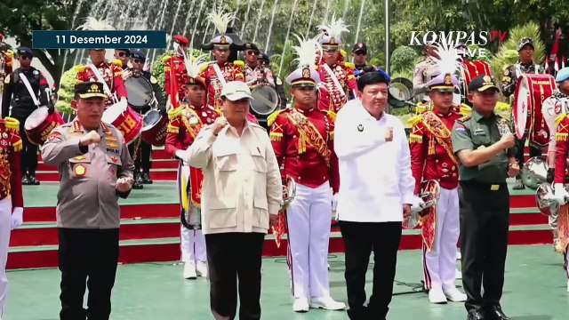 Momen Kedatangan Prabowo di Akpol Semarang: Disambut Polisi Berkuda hingga Arak-Arakan Naik Rantis