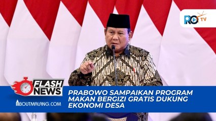 PRABOWO LUNCURKAN PROGRAM MAKAN BERGIZI GRATIS UNTUK DUKUNG PEMBERDAYAAN EKONOMI DESA