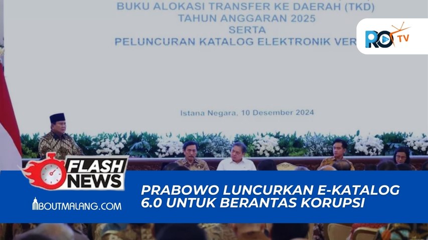 PRABOWO LUNCURKAN E-KATALOG 6.0 UNTUK BERANTAS KORUPSI