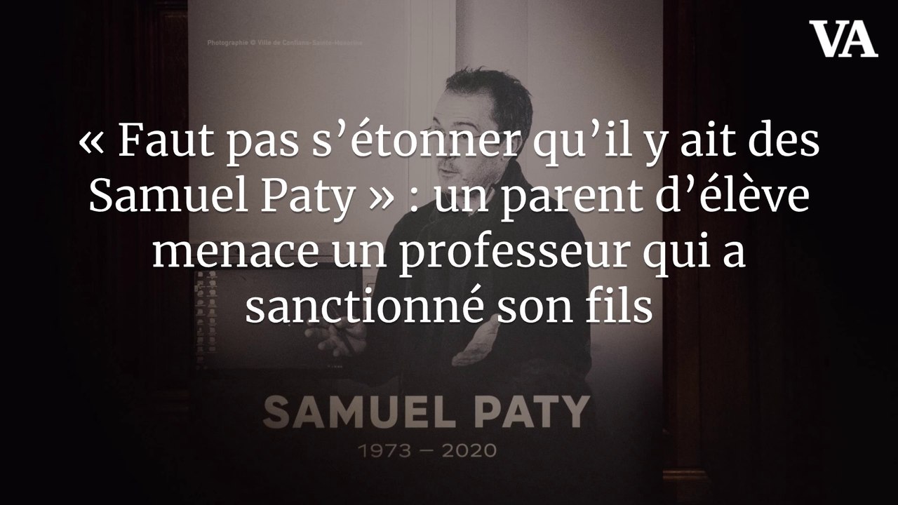 « Faut pas s’étonner qu’il y ait des Samuel Paty » : un parent d'élève menace un professeur qui a sanctionné son fils