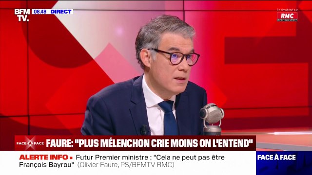 Olivier Faure au sujet du NFP: Je ne cherche pas une rupture (...) Quand je vois qu'il faut avancer, j'avance