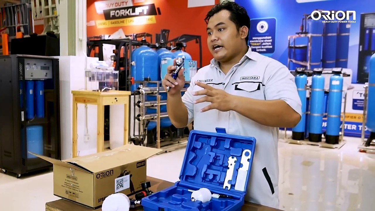 REVIEW  SPRAY GUN AIR DUST BERKUALITAS SERTA HARGA TERJANGKAU - ORION SPRAY GUN SGS-827